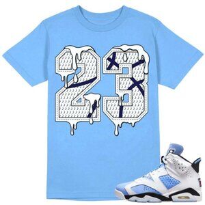 Number No. 23 Gildan Tee Match Jordan 6 University Blue Unisex Shirt